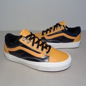 Vans Size 6.5 M OLD SKOOL MTE Apricot Black Leather Sneakers New Women's Shoes